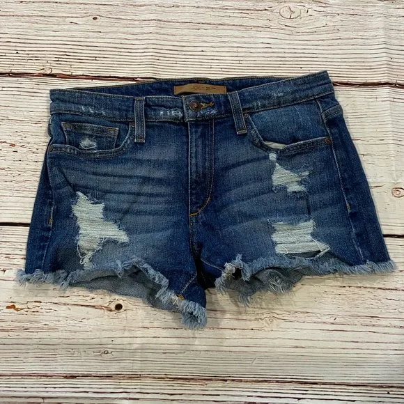 Joe’s Jeans Distressed Jean Shorts Phoebe Wash Sz 26