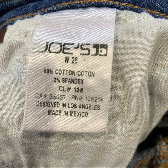 Joe’s Jeans Distressed Jean Shorts Phoebe Wash Sz 26