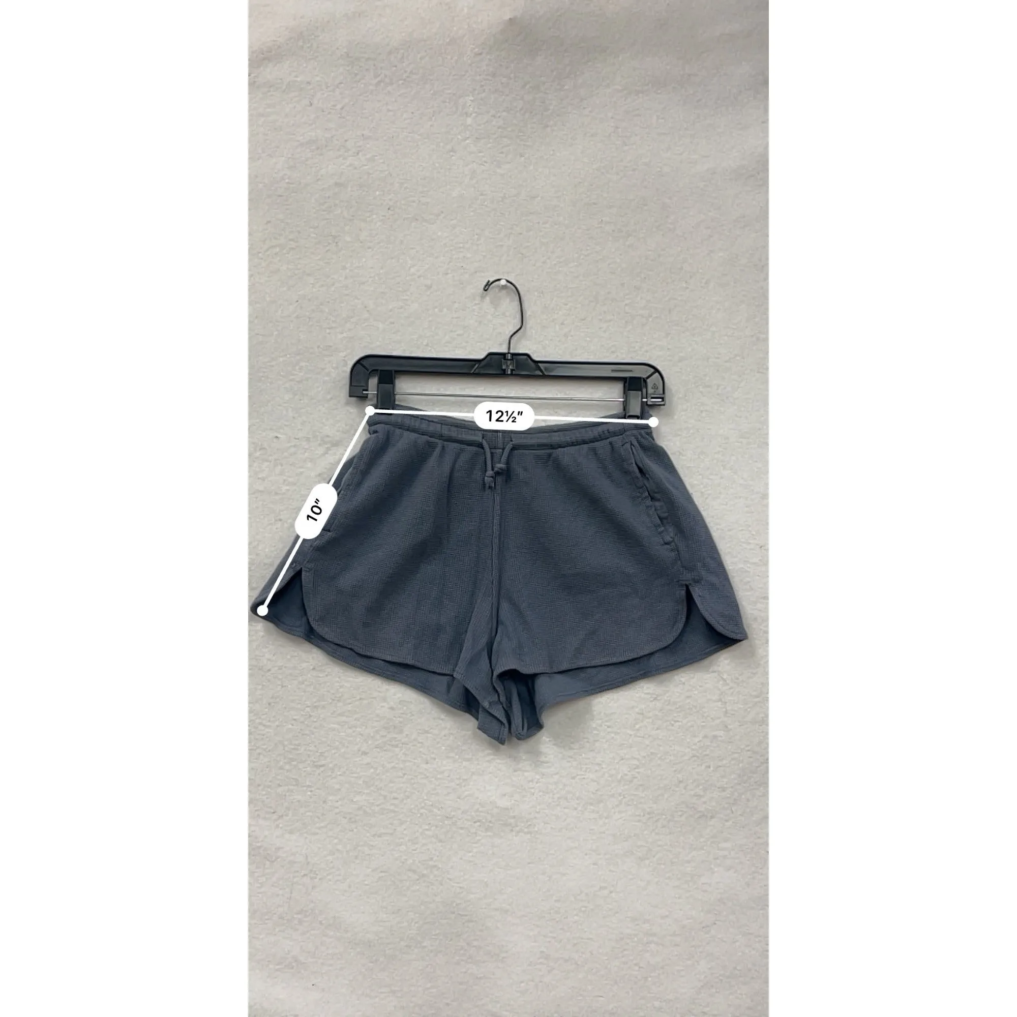 John Galt Womens Waffle Knit Drawstring Shorts XS #6801