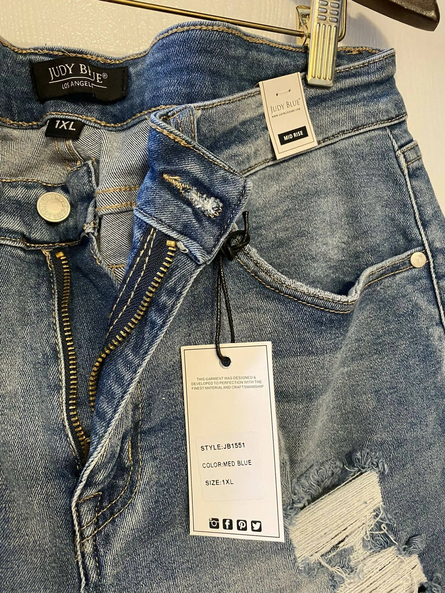 Judy Blue Distressed Shorts