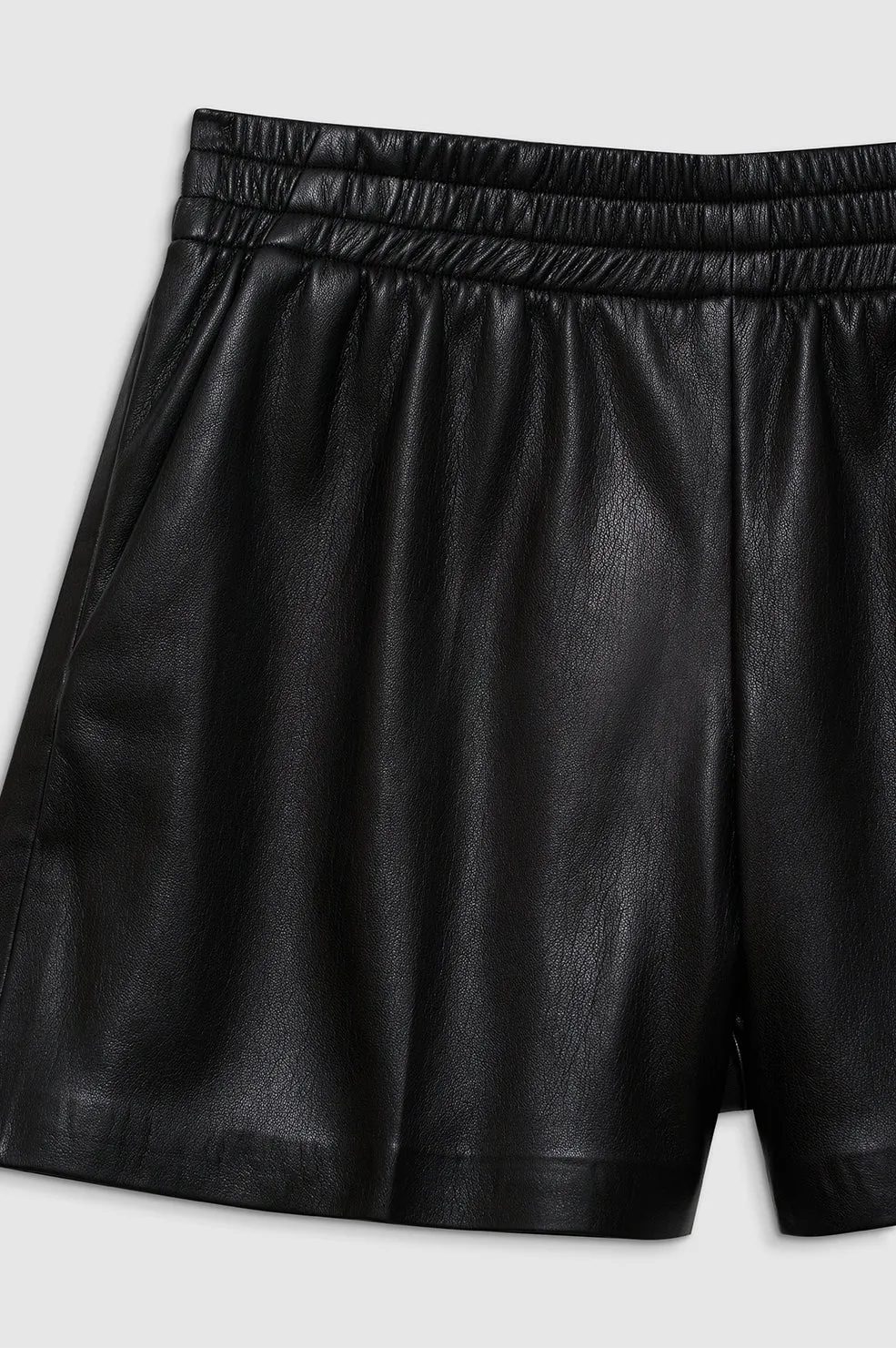 Kam Short - Black Vegan Leather