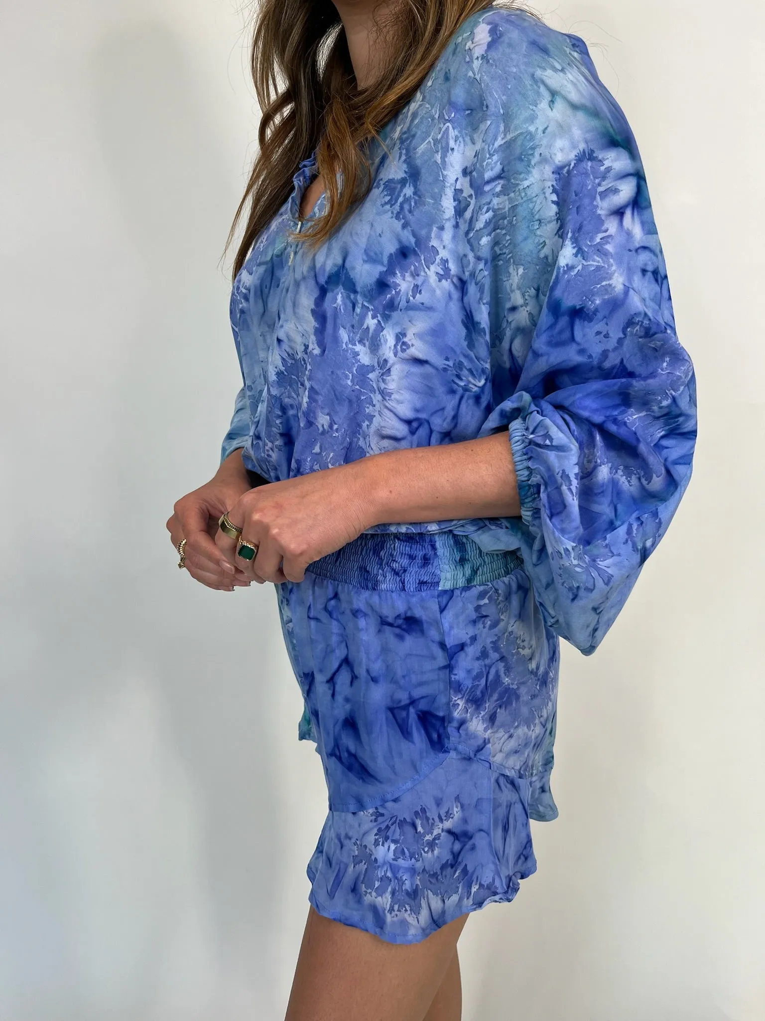 Khush Tuscany Romper Kilauea Blue