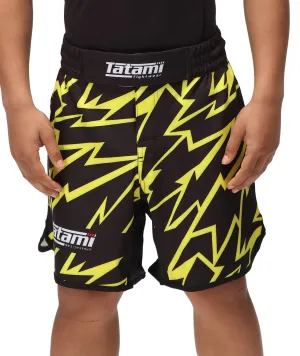 Kids Recharge Grappling Shorts - Bolt