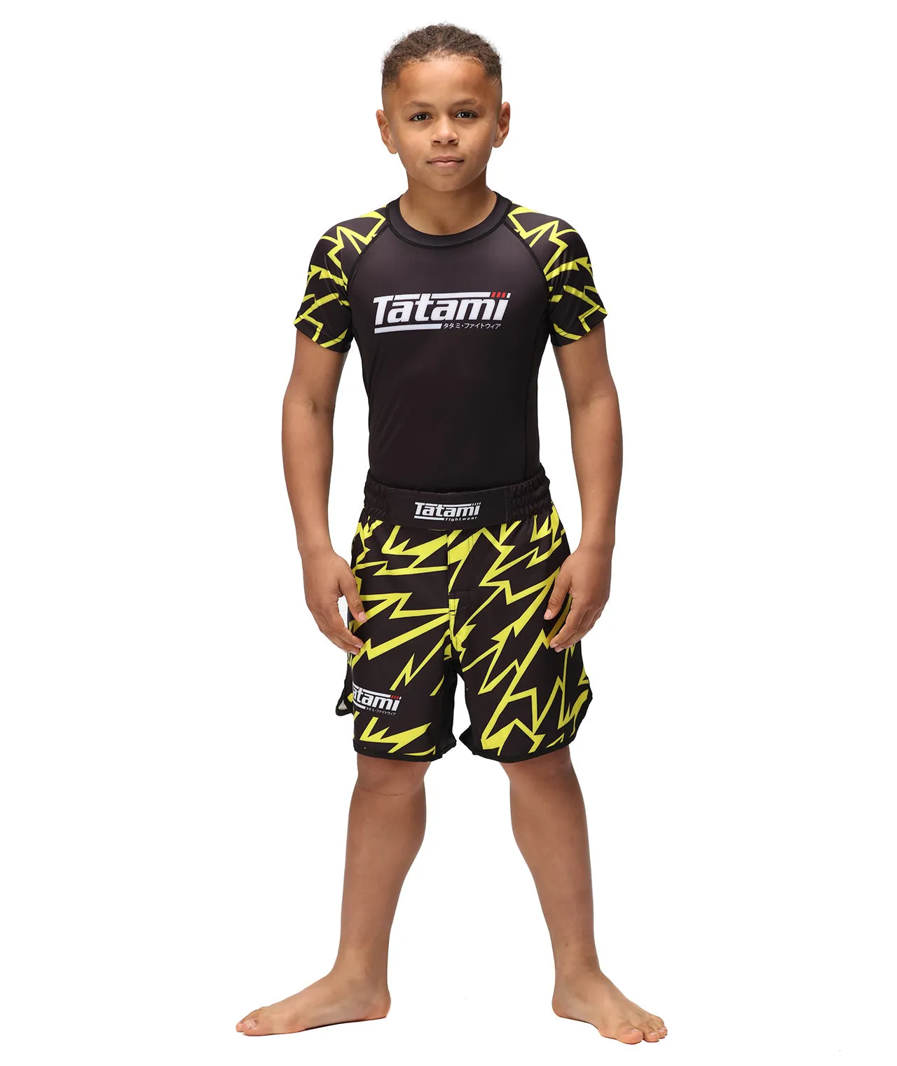 Kids Recharge Grappling Shorts - Bolt
