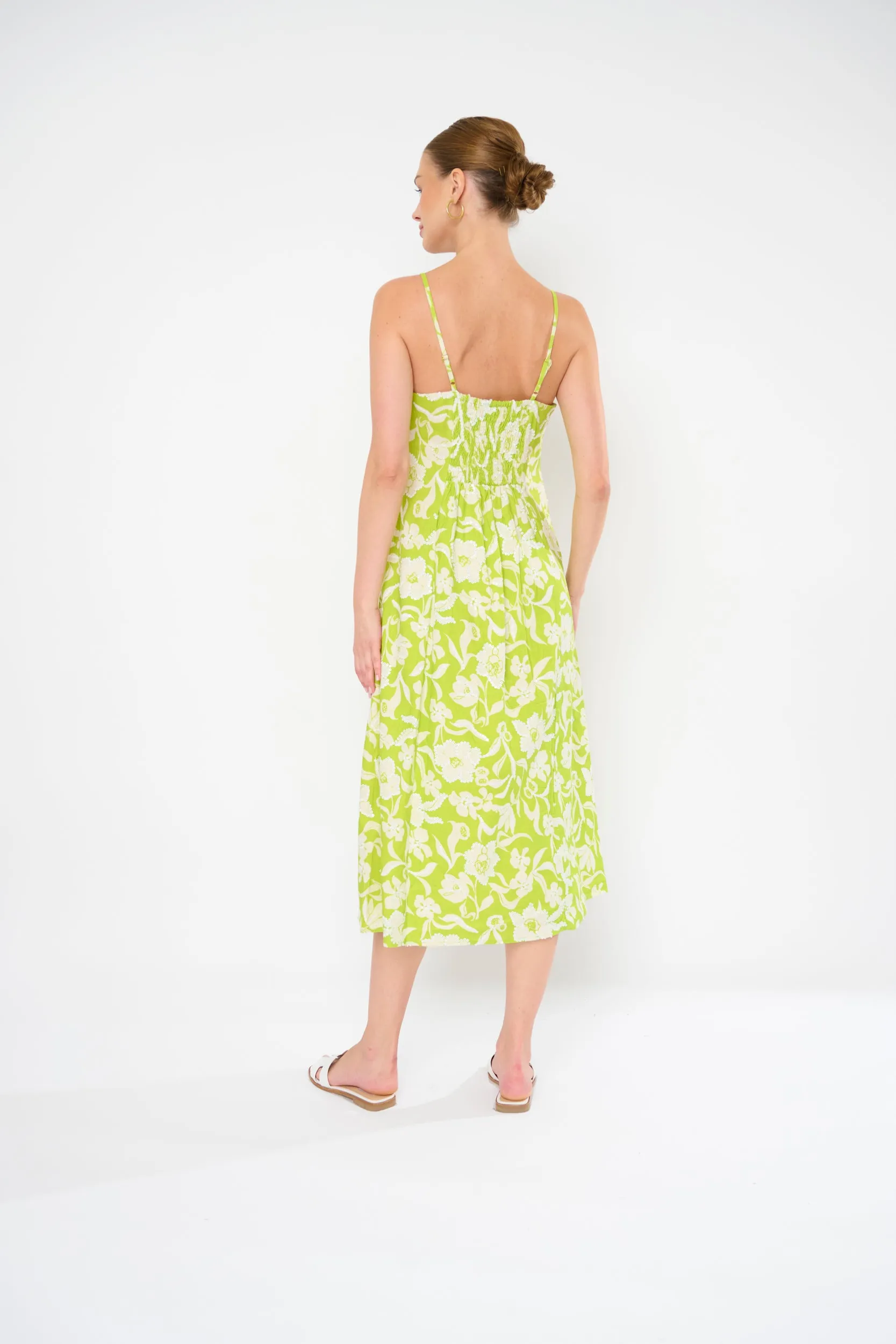 Kienna Dress in Cultured Pearl Green by Flora Bea