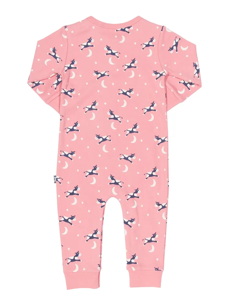 KITE Hey Diddle Rose Pink Organic Romper - Newborn and 1M