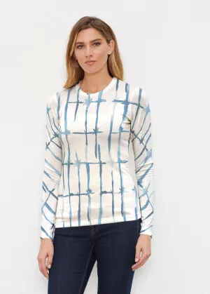 Knotted Tie Dye (7844) ~ Butterknit Long Sleeve Crew Top