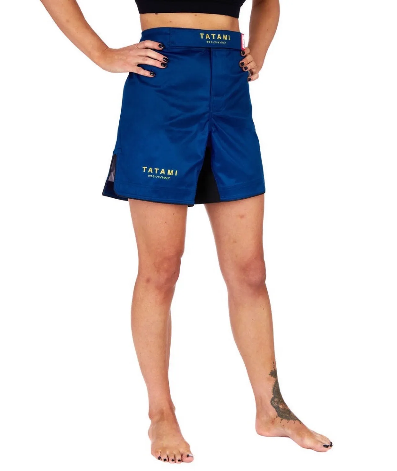 Ladies Katakana Grappling Shorts - Navy