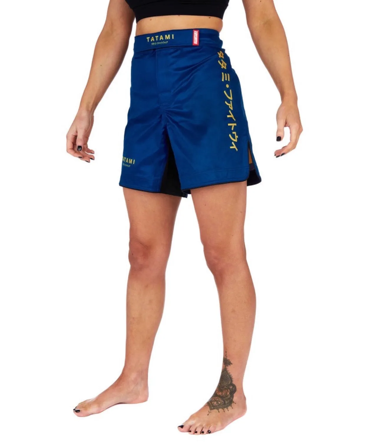Ladies Katakana Grappling Shorts - Navy
