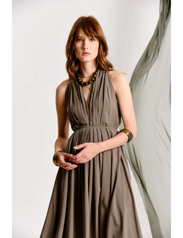 Ladies Sleeveless Asymmetrical Dress