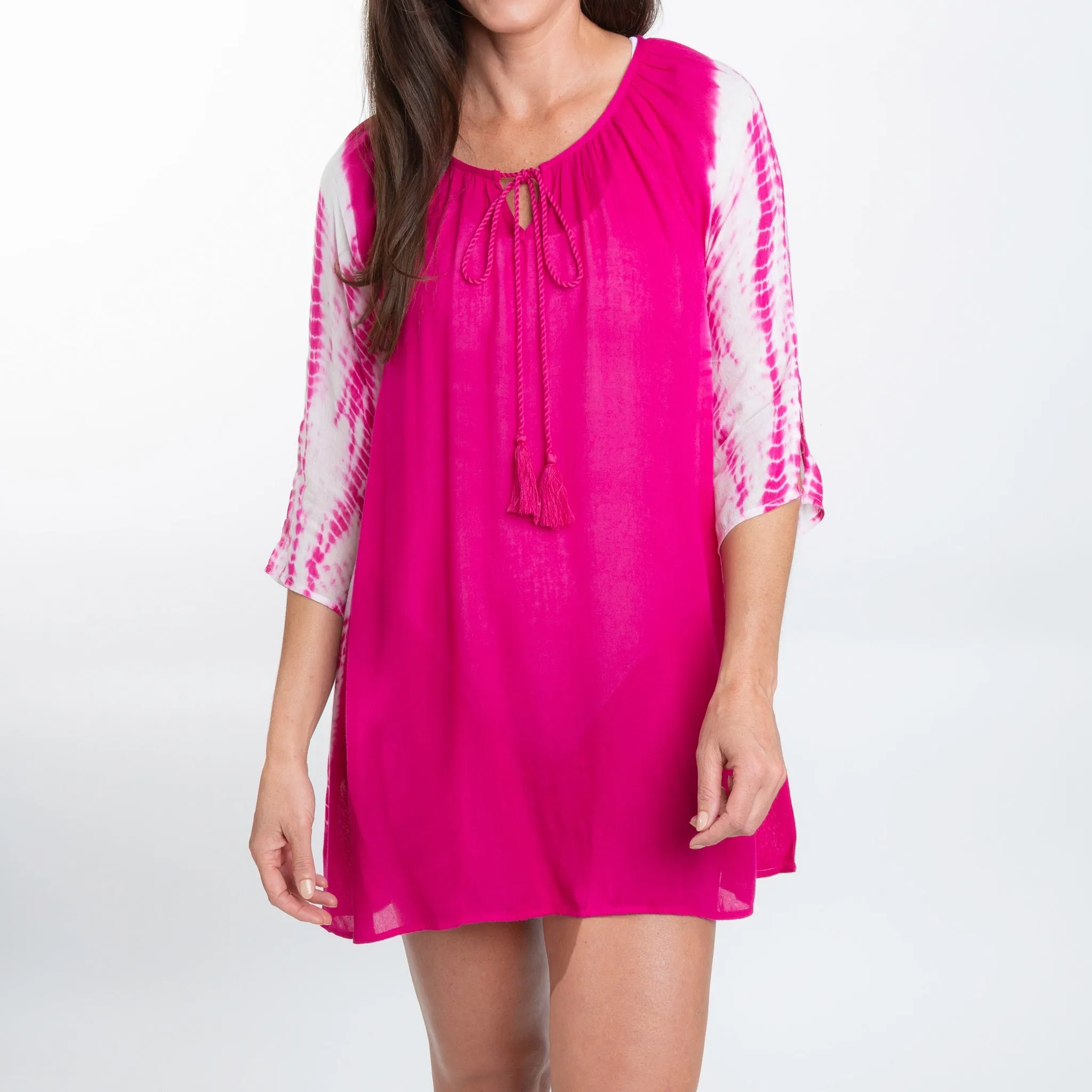 Larsa Raglan Tie Dye  Cover Up