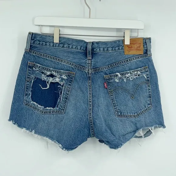 Levi’s 501 Custom Distressed Shorts Size 33