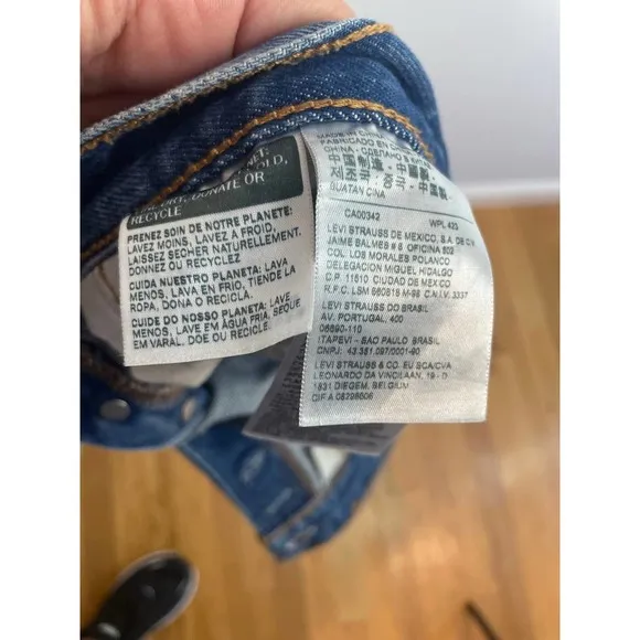 LEVI'S Button Fly 501 Shorts in Back to Your Heart Lightly Distressed