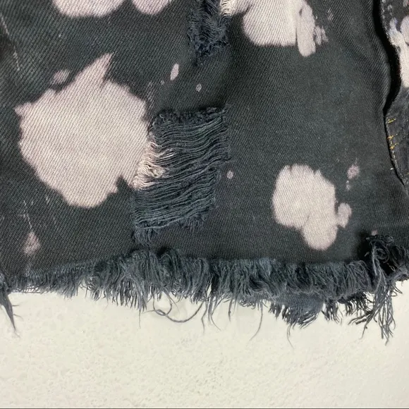 Levi’s Distressed Bleached Hi Rise Cutoff Shorts