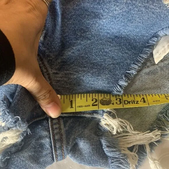 Levi’s High Waist Cut Off Distressed Jean Shorts