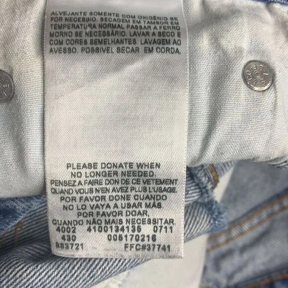 Levi’s High Waist Cut Off Distressed Jean Shorts