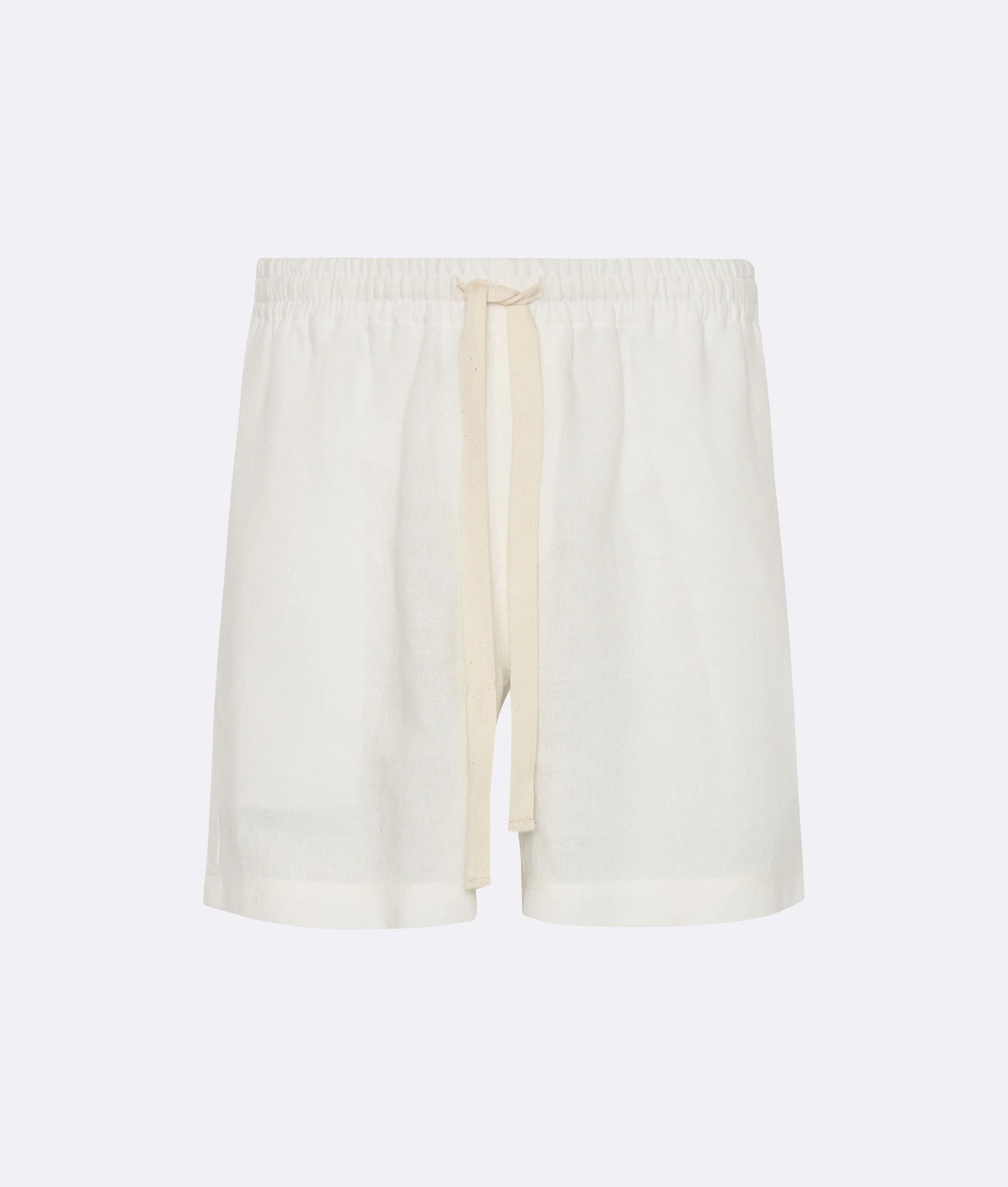 Linen Lounge Shorts White