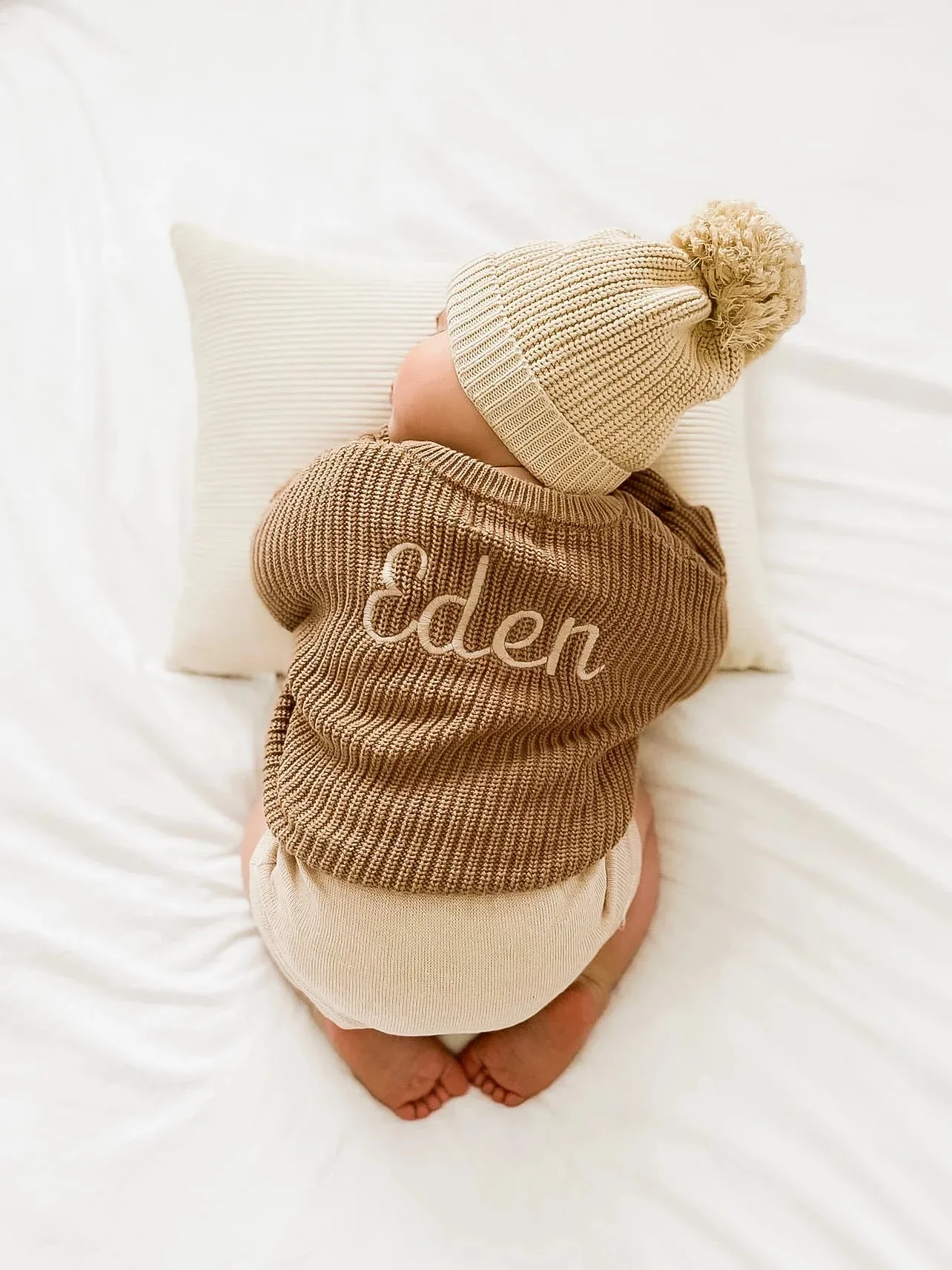 Little Zemi - Knit Jumper Caramel | Personalised (Pre-Order)
