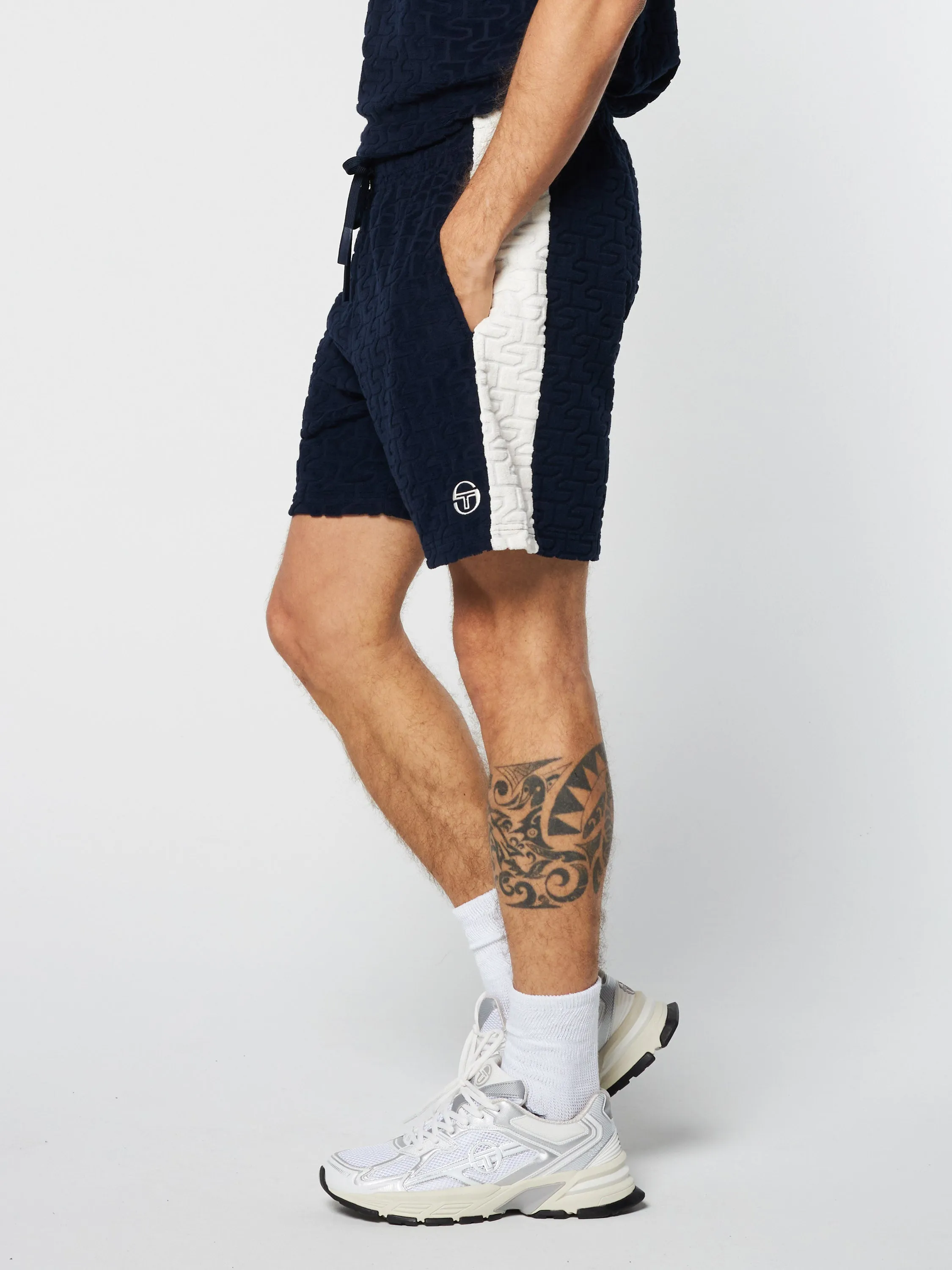 Livata Monogram Short- Maritime Blue
