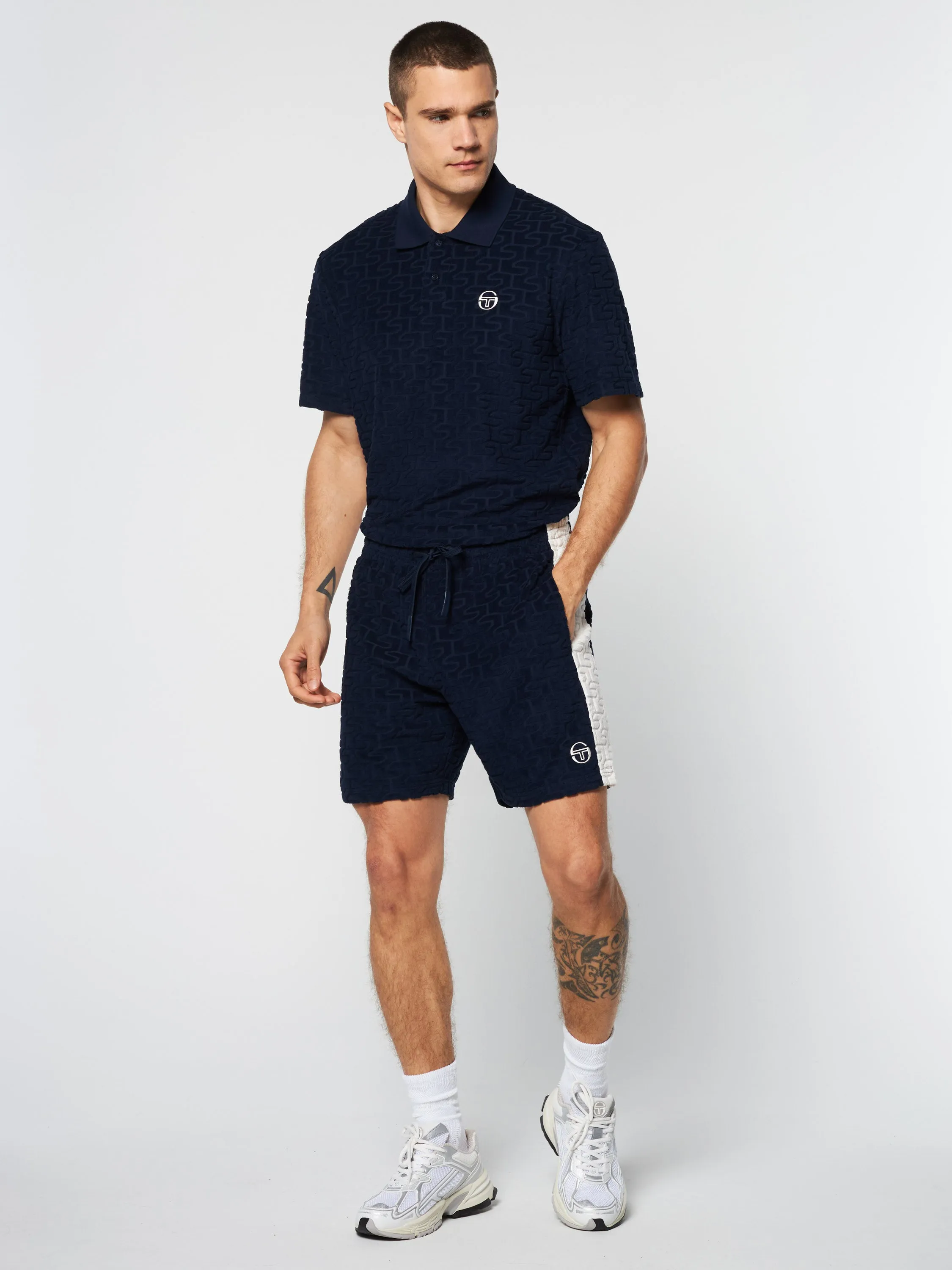 Livata Monogram Short- Maritime Blue