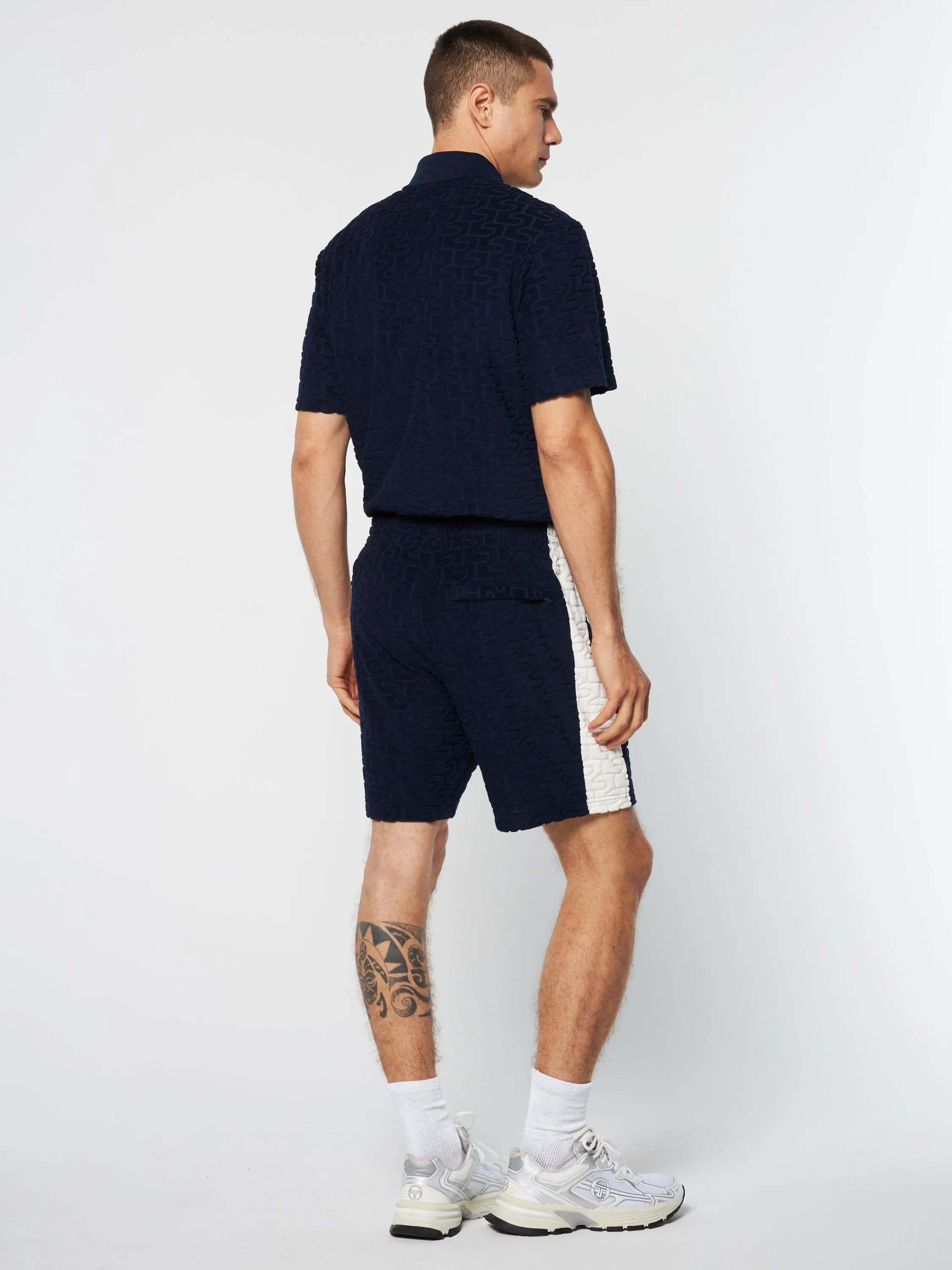 Livata Monogram Short- Maritime Blue
