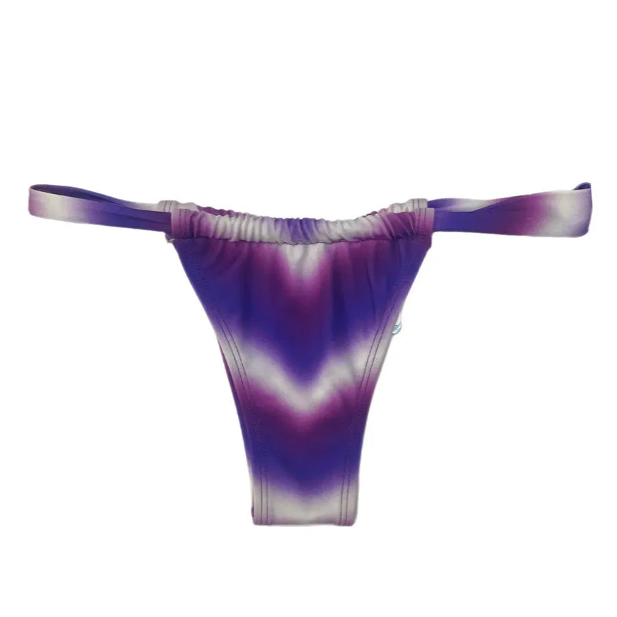 Loco Boutique Woman's Tie Die Bohemian Sliding Triangle Bikini