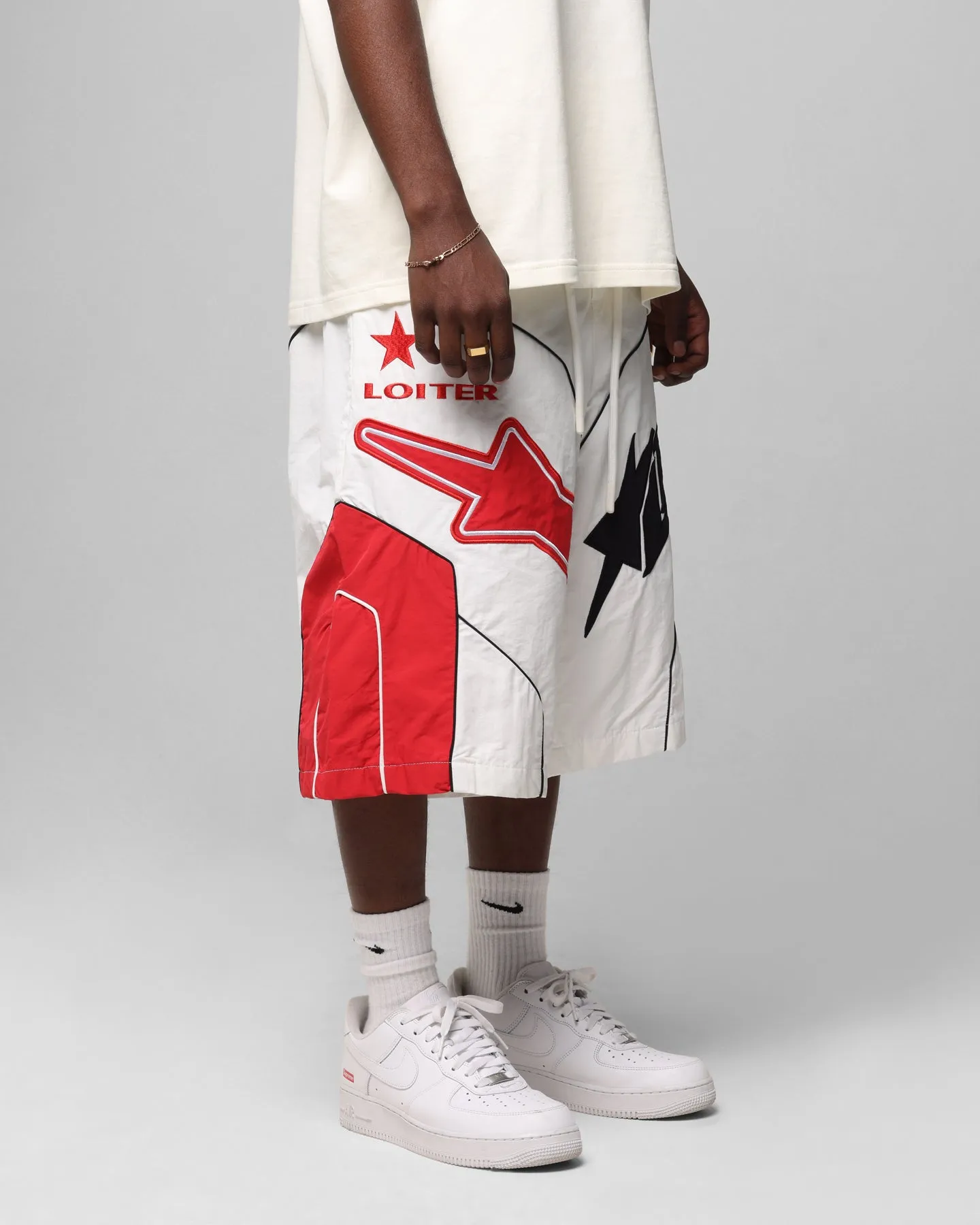 Loiter Motocross Shorts White