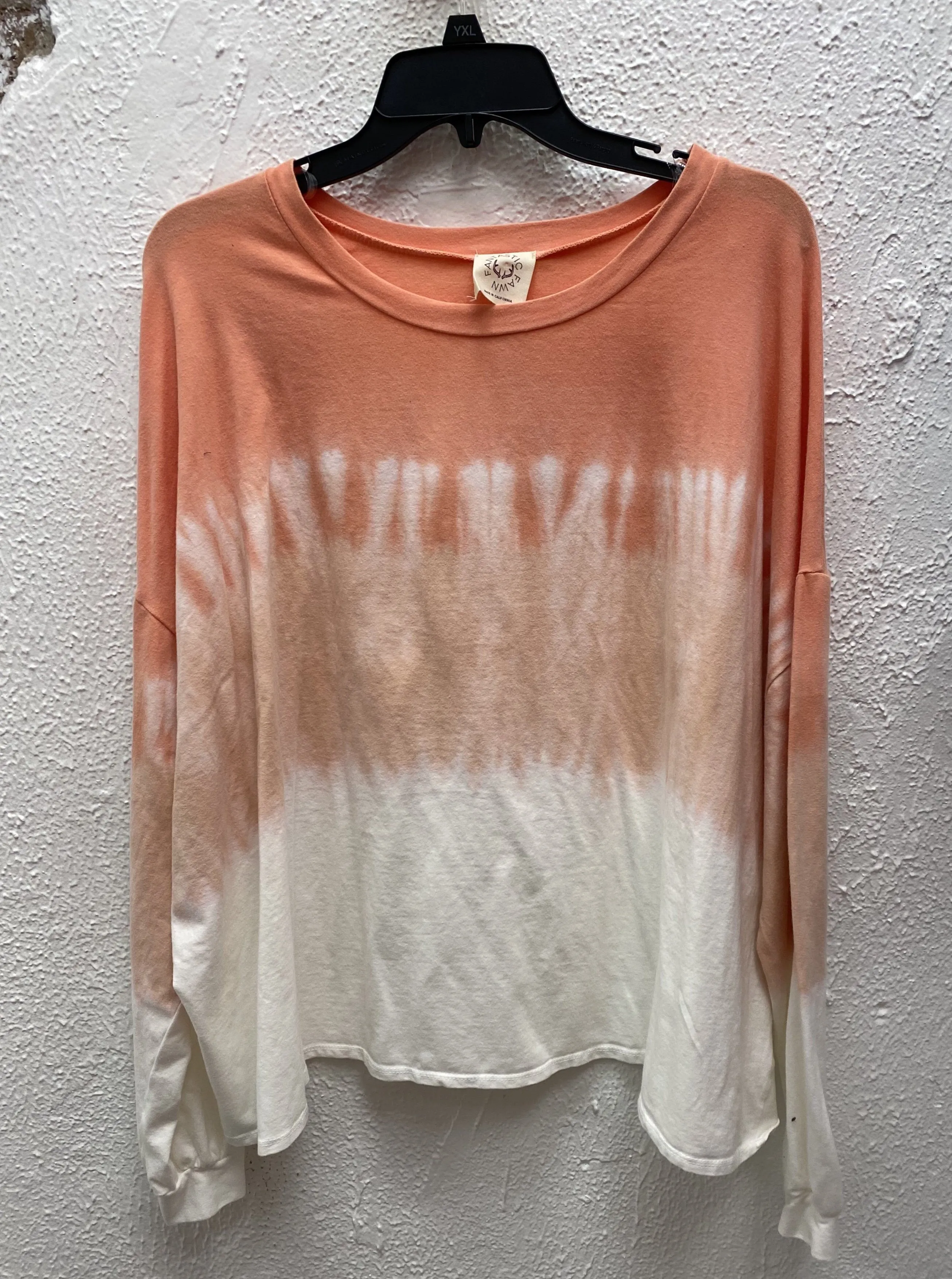 LONG SLEEVE MULTI OMBRE TIE DYE SWEATSHIRT
