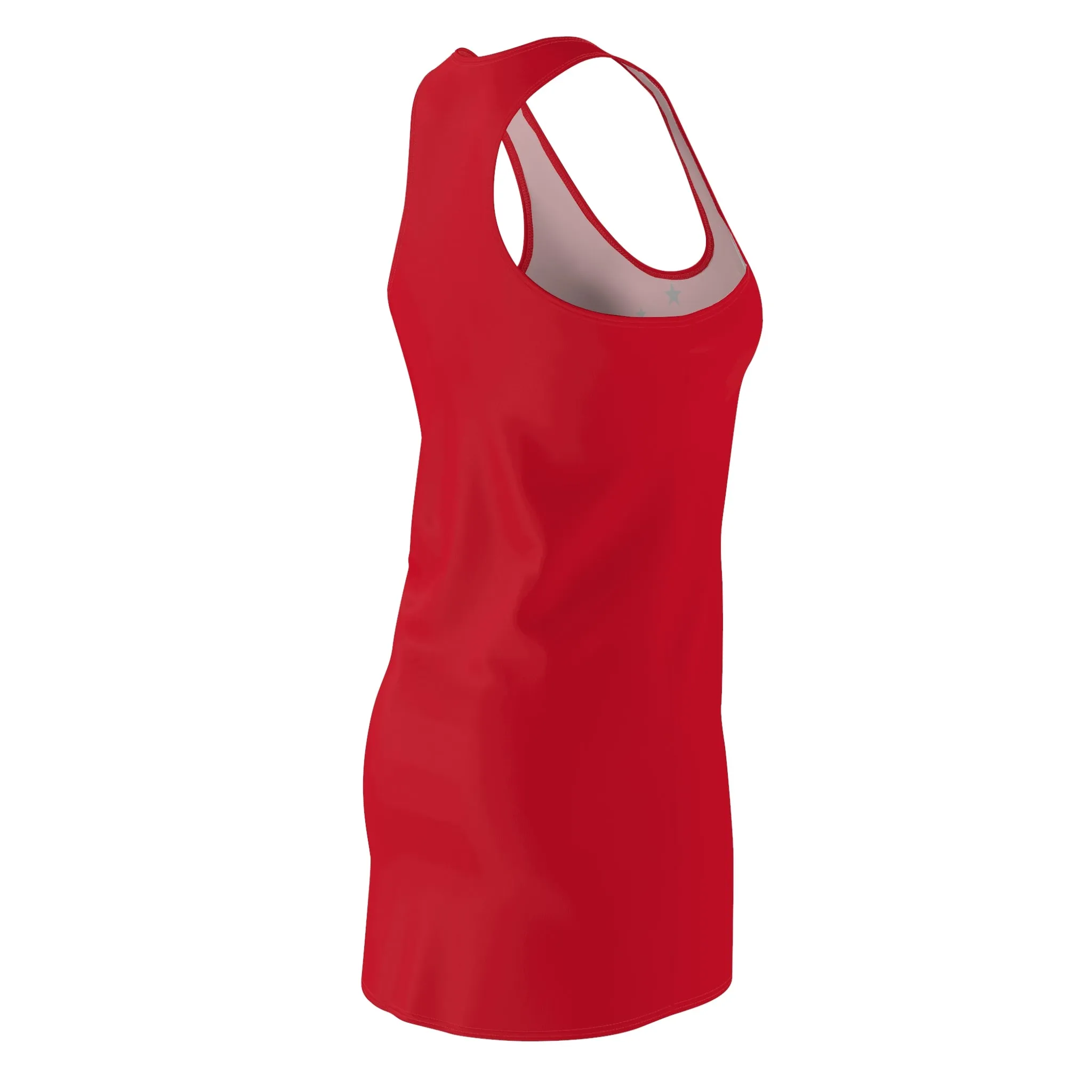 Longhorn and Stars, Western, Cowgirl, Women's Cut & Sew Racerback Dress (AOP)