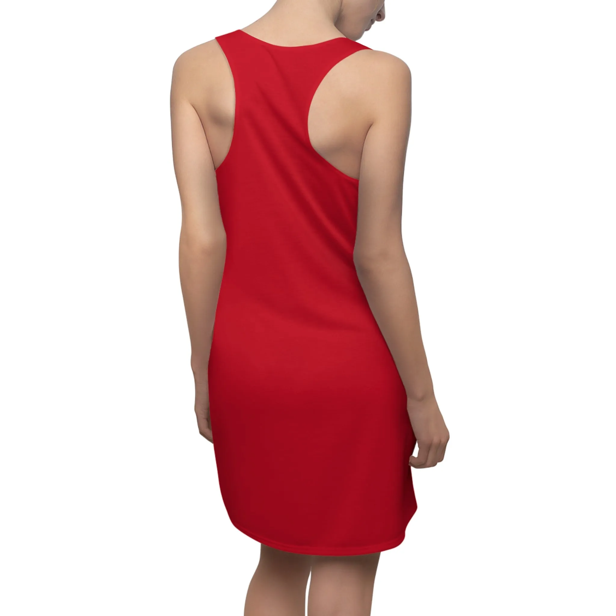 Longhorn and Stars, Western, Cowgirl, Women's Cut & Sew Racerback Dress (AOP)