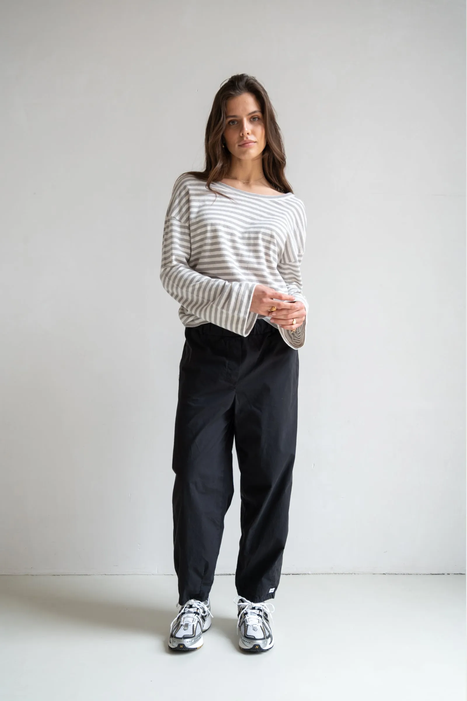 LONGSLEEVE STRIPE (S25F1648LTD) ECRU - COOL GREY