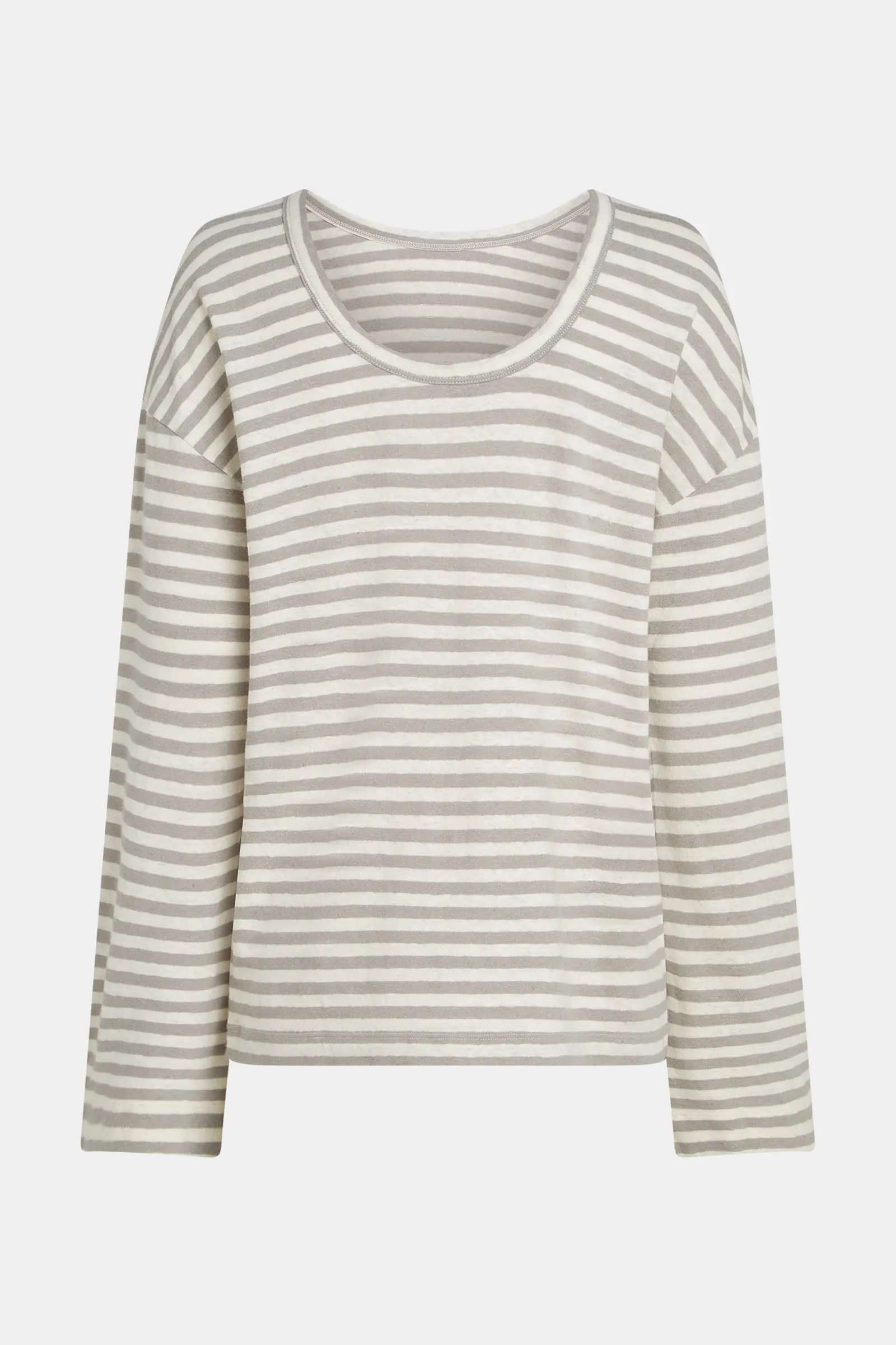 LONGSLEEVE STRIPE (S25F1648LTD) ECRU - COOL GREY