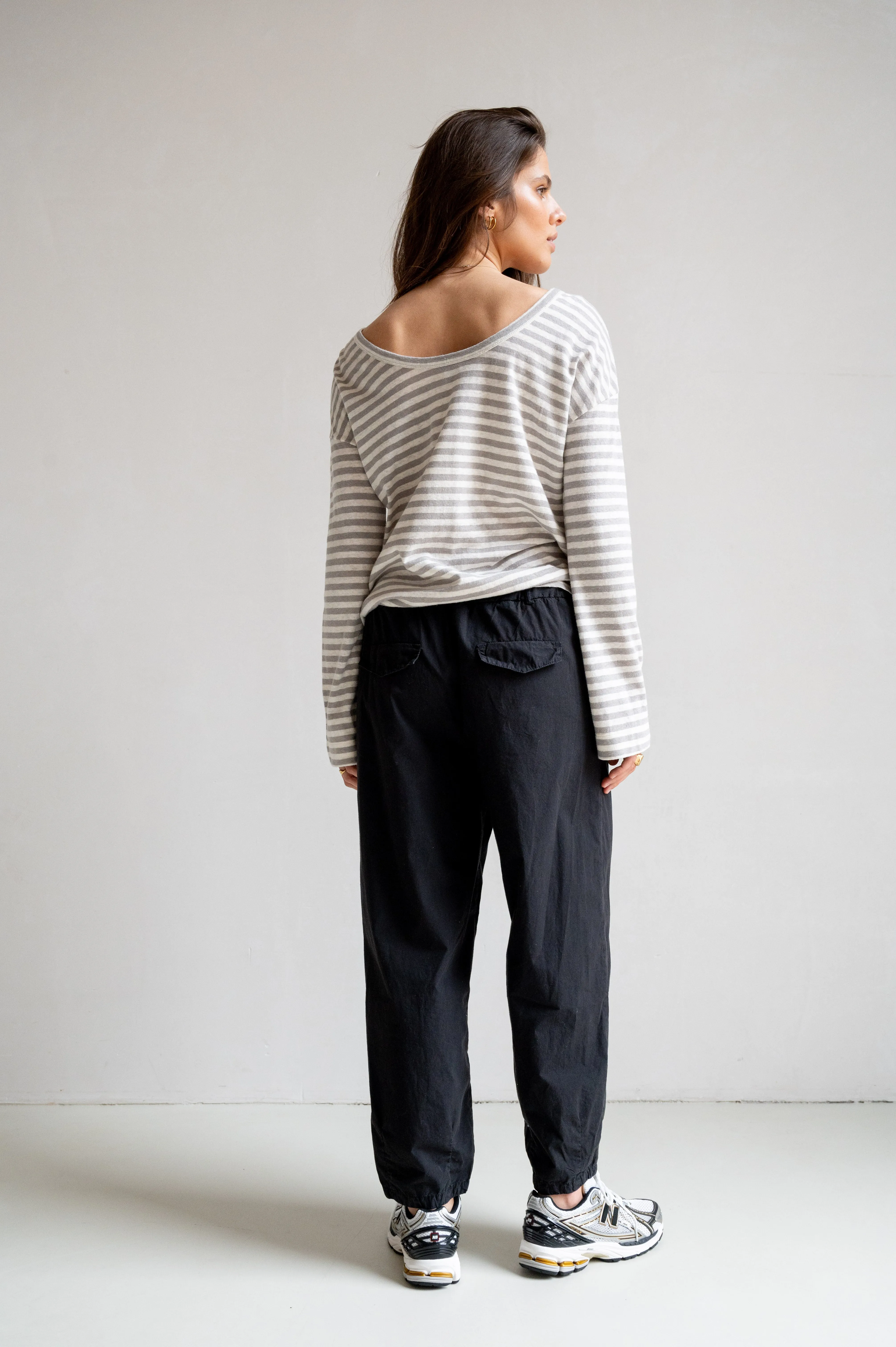 LONGSLEEVE STRIPE (S25F1648LTD) ECRU - COOL GREY