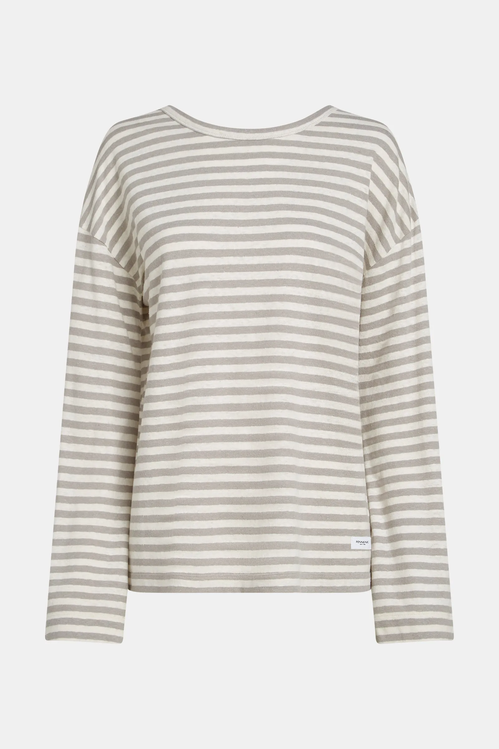 LONGSLEEVE STRIPE (S25F1648LTD) ECRU - COOL GREY