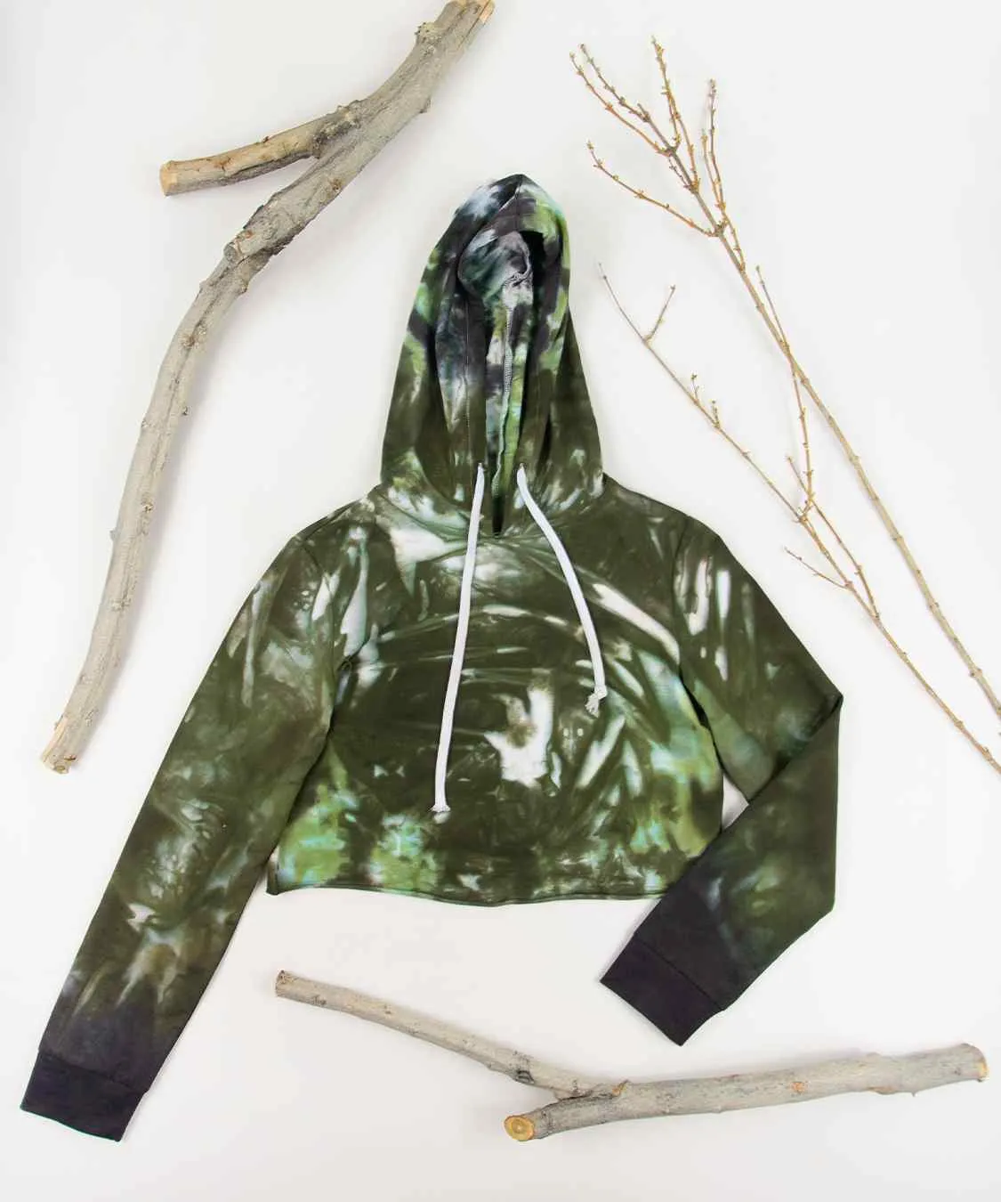 Lorelei Tie Dye Hoodie Crop Top