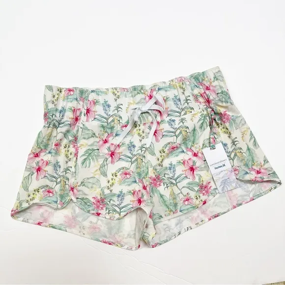 LoveShackFancy x Hurley Floral Hawaiian Hibiscus‎ Shorts XS