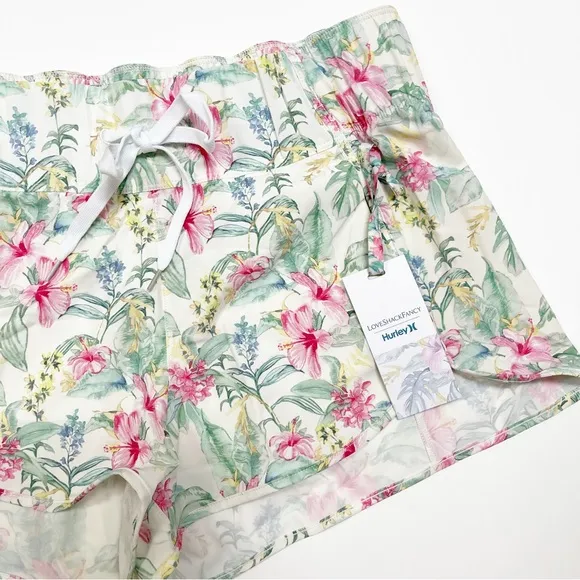 LoveShackFancy x Hurley Floral Hawaiian Hibiscus‎ Shorts XS