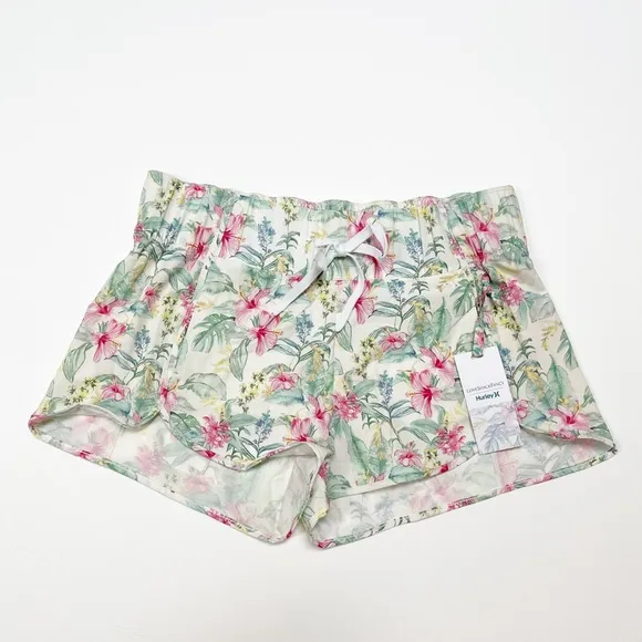 LoveShackFancy x Hurley Floral Hawaiian Hibiscus‎ Shorts XS