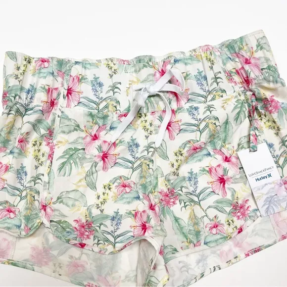 LoveShackFancy x Hurley Floral Hawaiian Hibiscus‎ Shorts XS