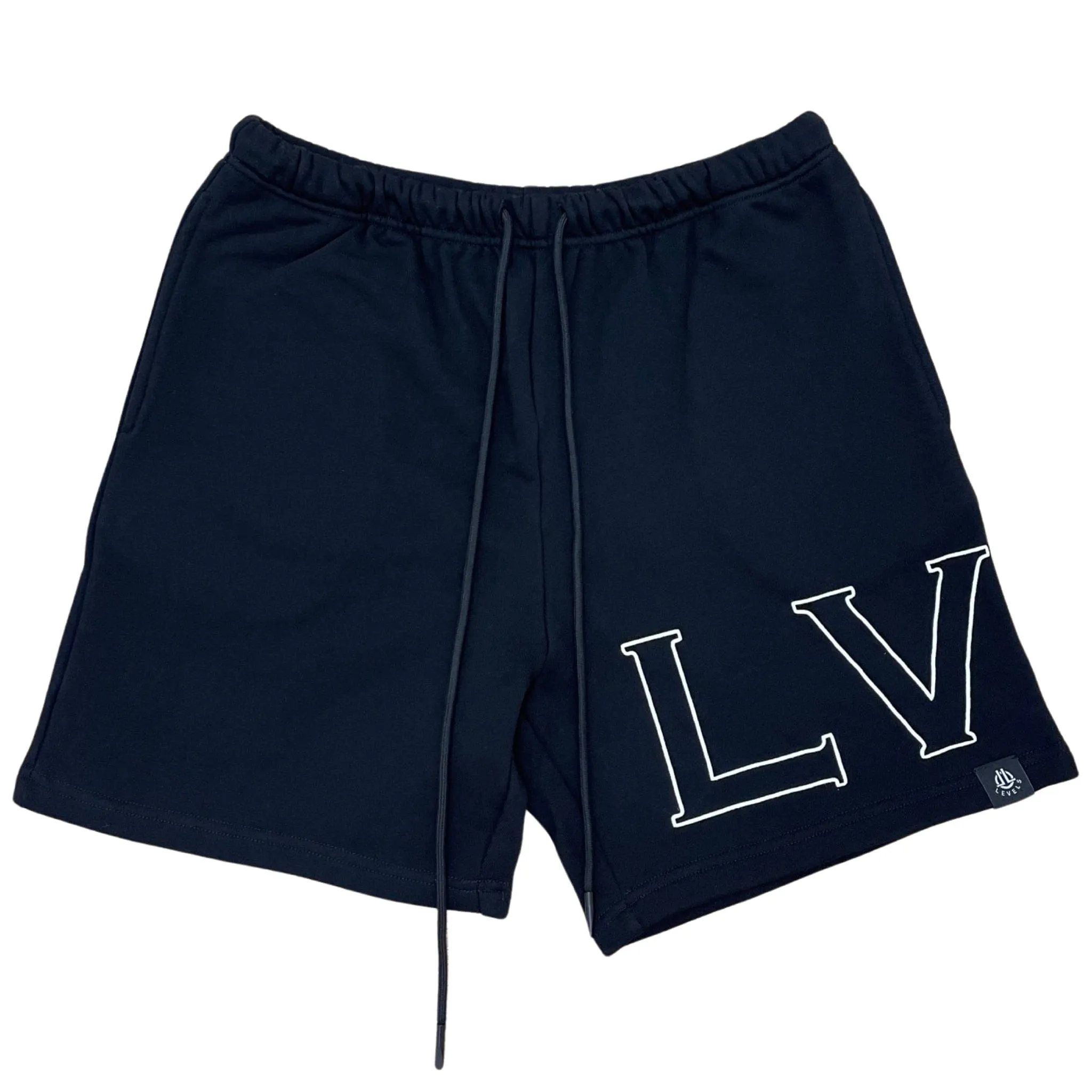 LVLS PREMIUM SHORTS | BLK/WHT