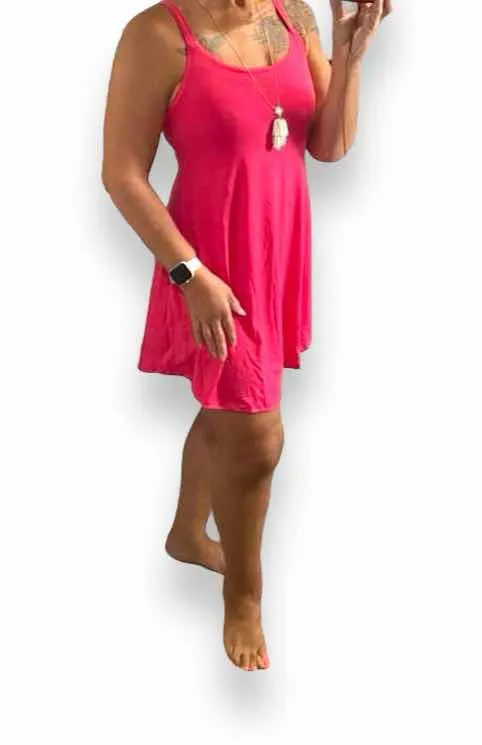 Lynn - Solid Raspberry Sorbet Pink