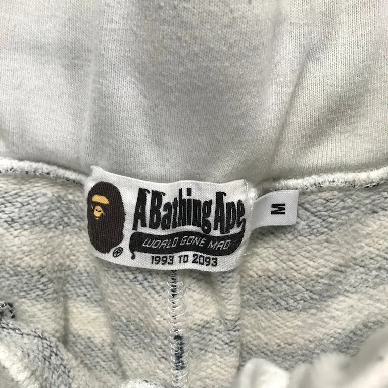 [M] A Bathing Ape Bape Stripe 1st Camo Sweat Shorts