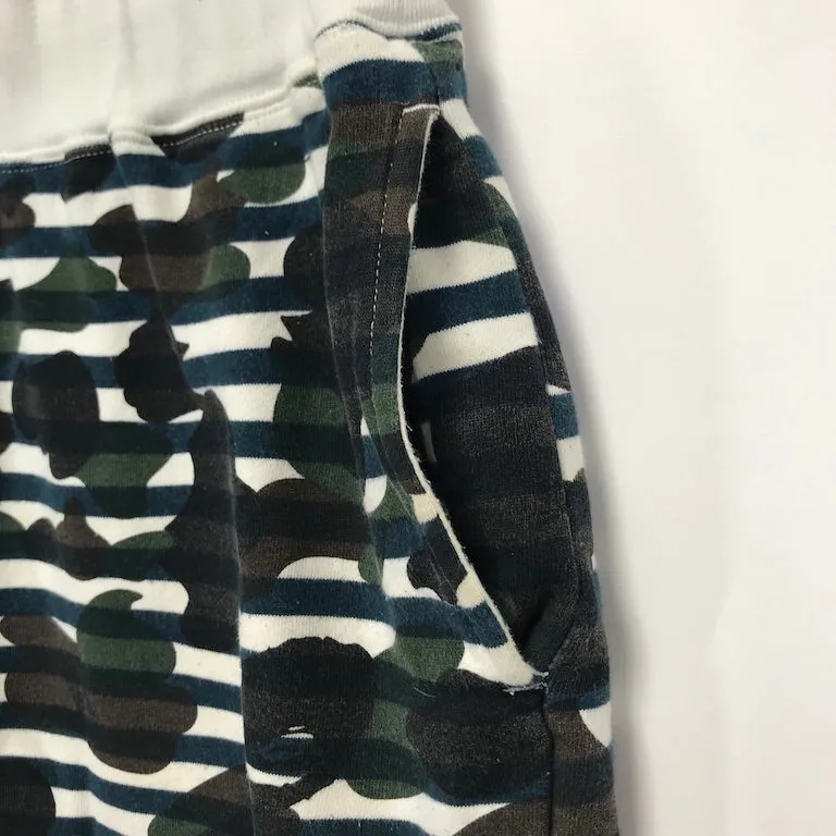 [M] A Bathing Ape Bape Stripe 1st Camo Sweat Shorts