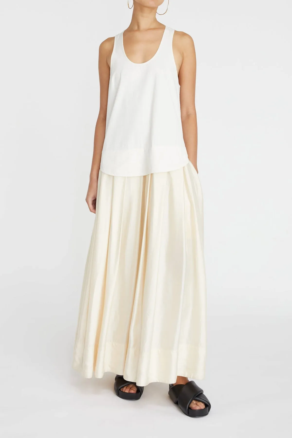 Maddy Racerback Dress in Natural