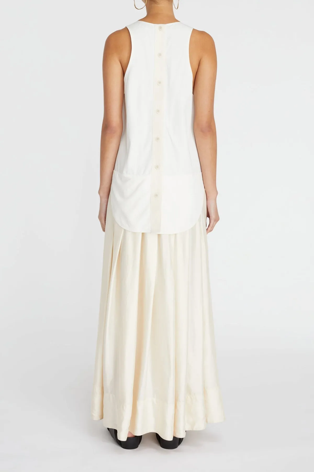Maddy Racerback Dress in Natural