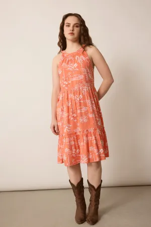 Madeline Halter Dress In Orenge