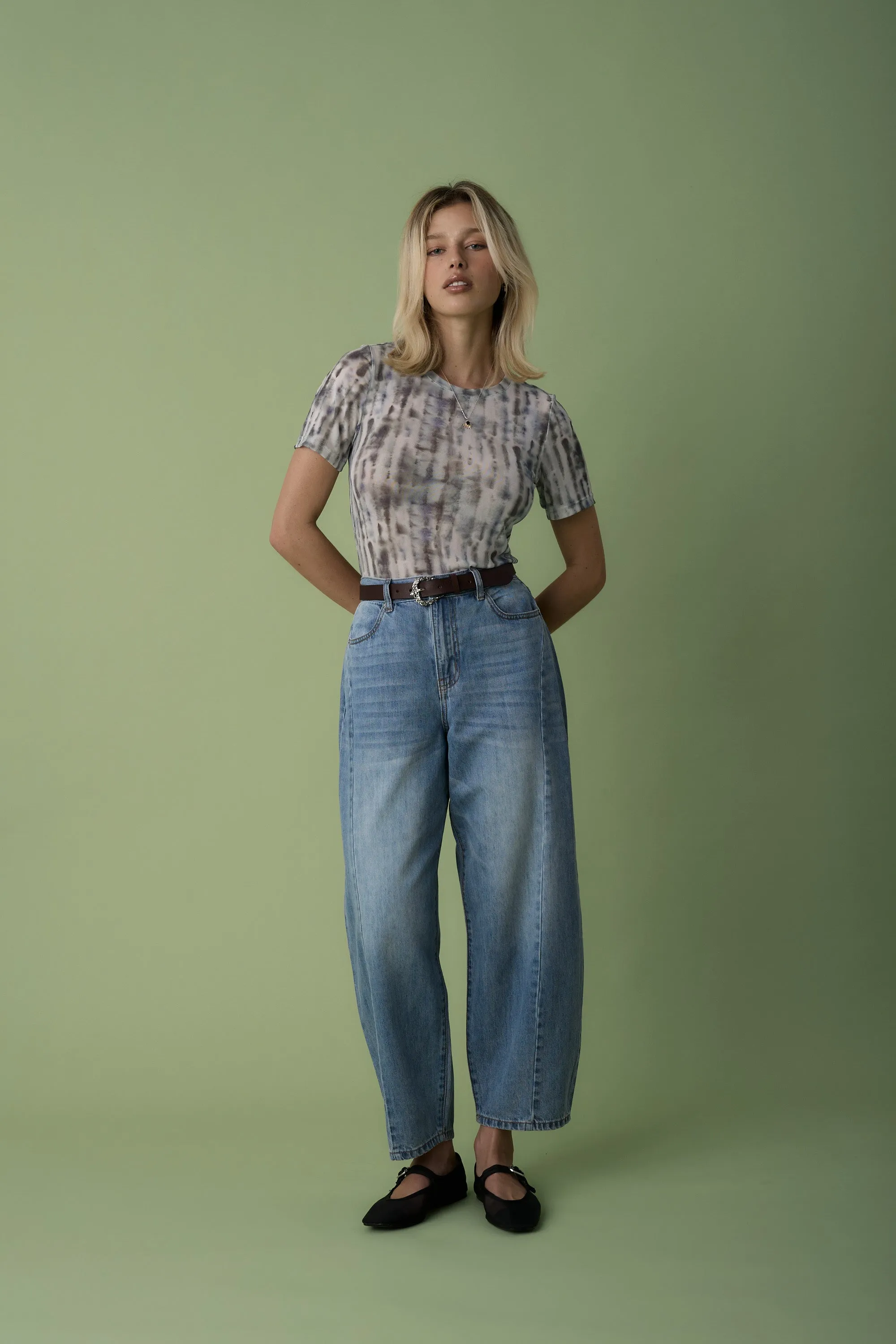 Mali Mesh Short Sleeve Top