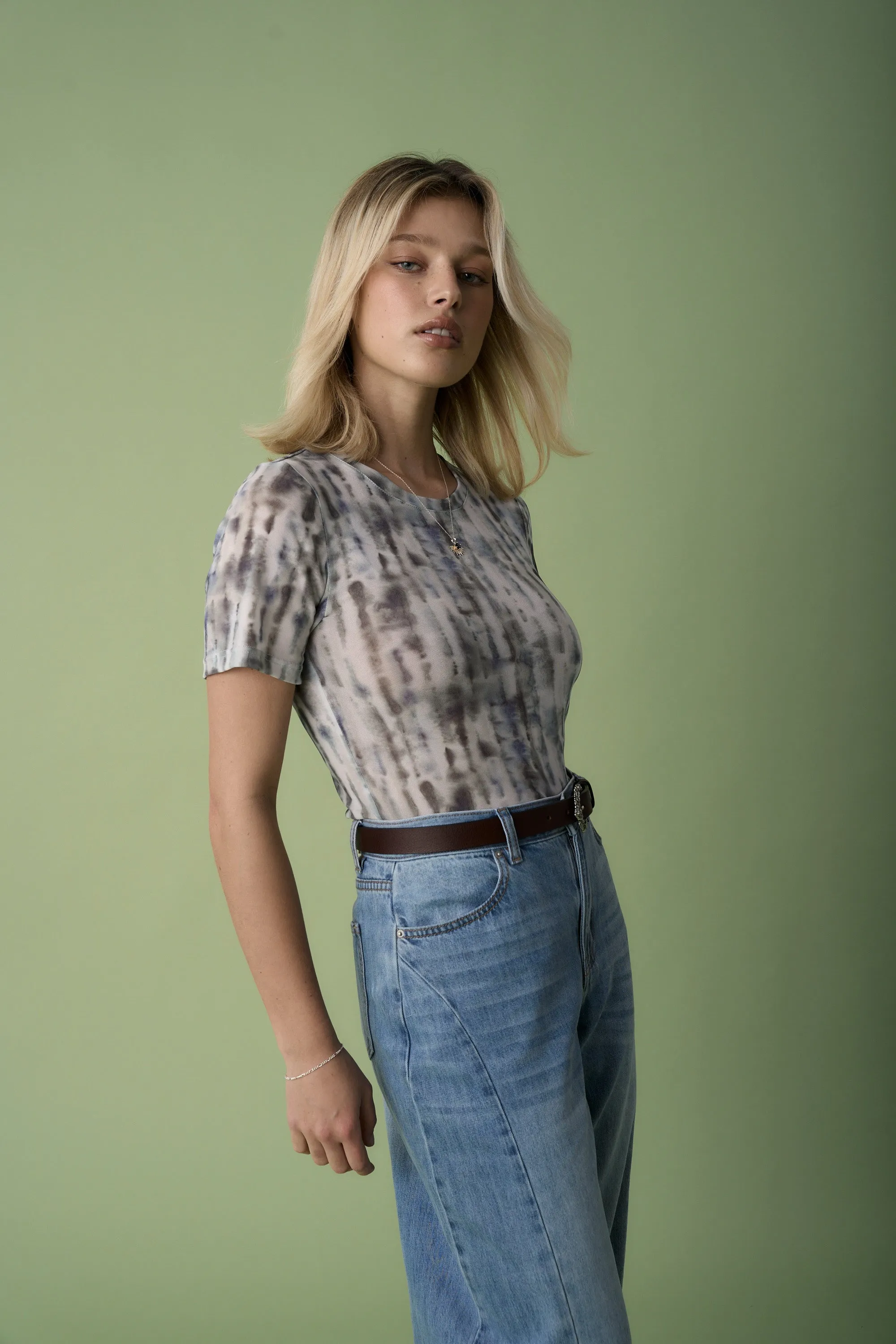 Mali Mesh Short Sleeve Top
