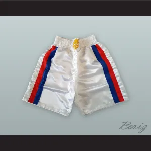 Manny Pacquiao White Boxing Shorts