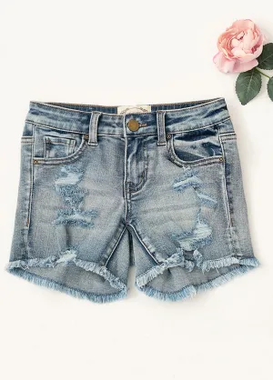 Marah Shorts in Light Indigo